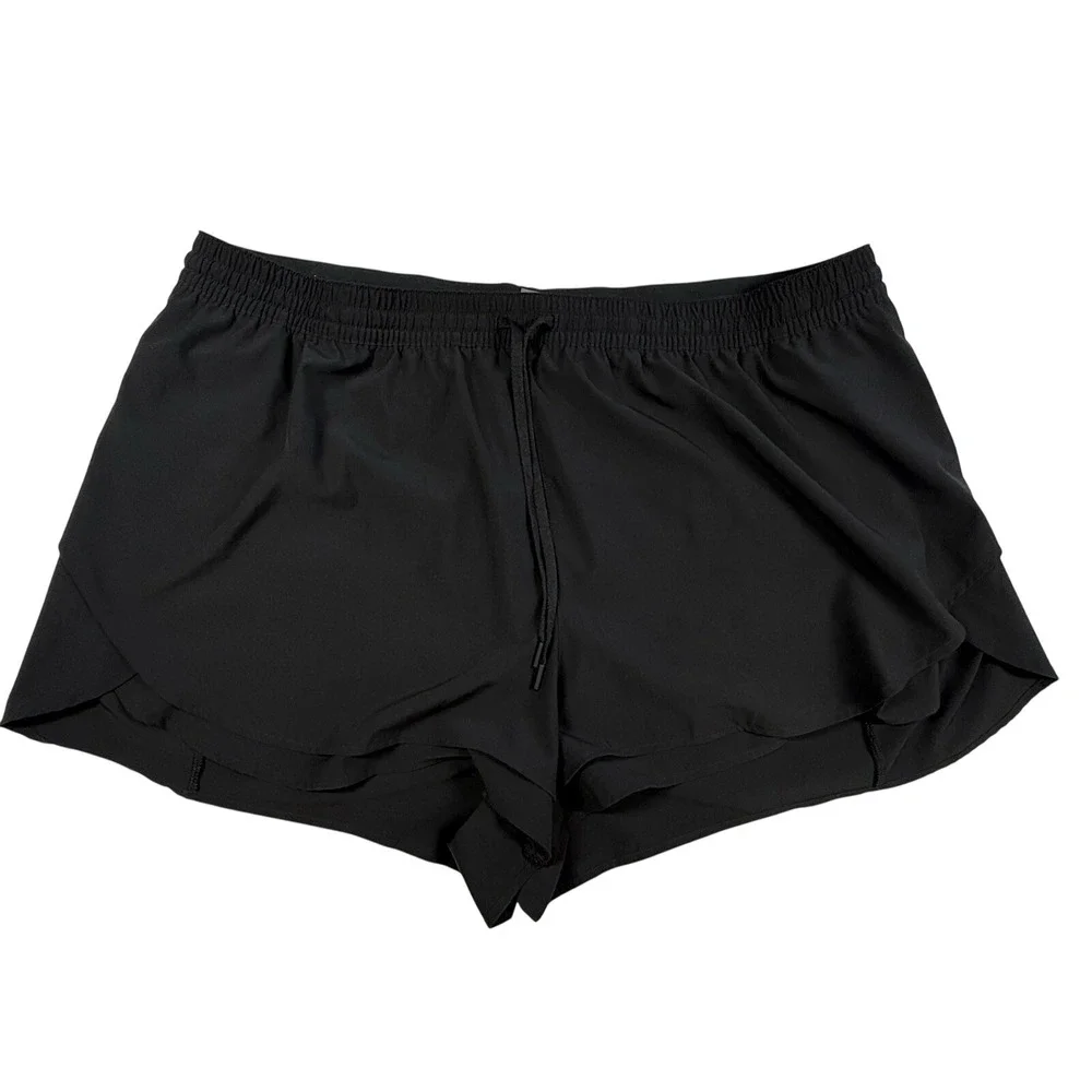 CALIA by‎ Carrie Underwood Shorts Women Sz XXL Black Athletic Lined Running Walk